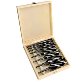 Keewaki Mgz-8-2025 Auger Drill Bit Set For Wood 8pcs Hex Shank Bits With Patente