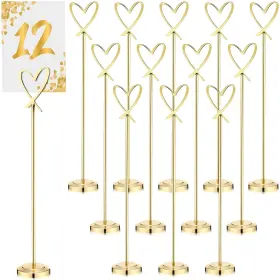 Kosiz Fe-kosiz-3416 12 Pcs Table Number Holders Inch Heavy Duty Place Card Hol... Fast Ship