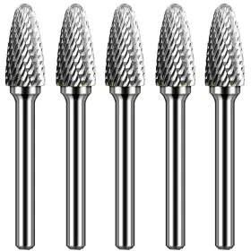 Sf-3-sf30-00105 Kotvtm Carbide Burr Set 1/4 Inch Shank Sf-3 Die Grinder Bits Tungsten Double Cut Bi