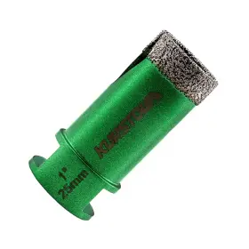 Kurstol K2115025203 Diamond Core Drill Bits - 1 Inch With 58-11 Thread Dry Tile Hole Saws For Dry