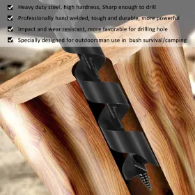 Lk-1x12z Laikou 1 Inch X 12 Scotch Eye Wood Auger Drill Bit - Hand Wrench Manual Ho #2 Lk-1x12z Laikou 1 Inch X 12 Scotch Eye Wood Auger Drill Bit - Hand Wrench Manual Ho #2