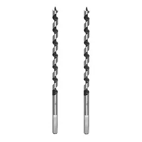 Ldexin 704795137285 2pcs Wood Carpenter Hex Shank Brad Point Augers Drill Bits Long Combination W