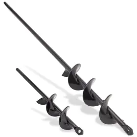 1.6x16.5in Leimo Kparts 1.6x9in Auger Drill Bit For Planting 1.6 X 9 Inch And 16 Garden Spiral 1.6x16.5in Leimo Kparts 1.6x9in Auger Drill Bit For Planting 1.6 X 9 Inch And 16 Garden Spiral