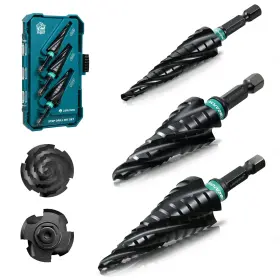 Libraton 90139001 Four Spiral Flute Step Drill Bit M35 Cobalt Unibit S