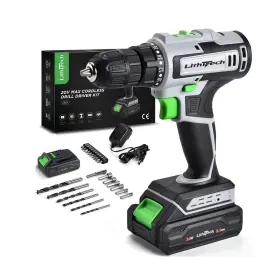 L901 Lithitech Cordless Drill Set 20v Power With Battery 2.0ah And Charger ... Fast Ship L901 Lithitech Cordless Drill Set 20v Power With Battery 2.0ah And Charger ... Fast Ship