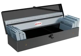 Macxcoip 715787182596 115pcs Drill Bit Index Box Empty Metal Case Excluding Bits