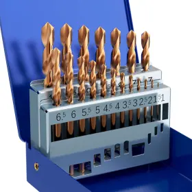 Macxcoip 715787182701 Metric 19pcs M35 Cobalt Drill Bit Set 1.0mm-10.0mm Hss Jobb... Fast Ship