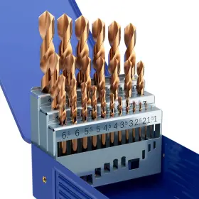 Macxcoip 715787182718 Metric 25pcs M35 Cobalt Drill Bit Set 1.0mm-13.0mm Hss Jobber B