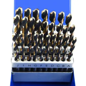 Maxtool Jbs02h10r26 Twist Drill Bit Set 26pcs High Speed Steel M2 Jobber Length Fully Gro