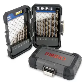 492470 Mibro Cobalt Metal Master Drill Bit Set 1/6 Inch To 3/8 17 Pieces