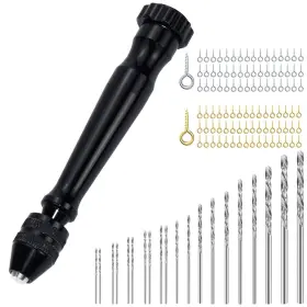 Hd01-21pk-blk Mlife Pin Vise Hand Drill Set With 20 Pcs Mini Drills And Twist Bits 0