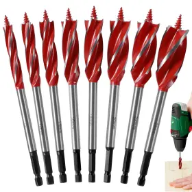 Mlynzxjsy 181963584999 8pcs Auger Drill Bit Set For Wood 1/4 Inch Quick Change Hex Shank High-carbon S