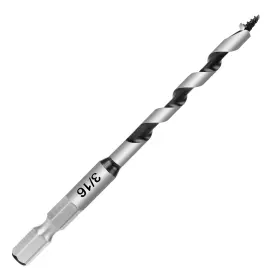 Ni0023-1p102-47x Nicavkit 3/16 Inch X 4 Long Auger Drill Bit For Wood Hex Shank Ship