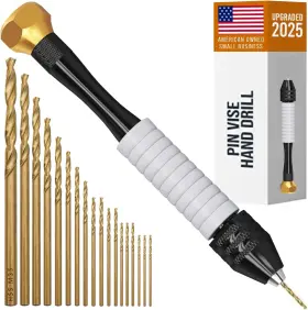 05065007887004 Norcalway Pin Vise Hand Drill Manual - Jewelry With Micro Bits 0.8mm-2.5mm Rotary