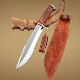 Ocean Knives Far-6 Handmade D2 Steel 15.25 Inches Hunting Bowie Knife For Outdoor Bushcraft Cam