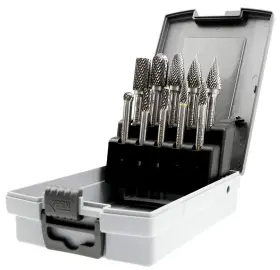 Cd650-8 Osidu Carbide Burr Set 10pcs Die Grinder Bits 1/2 Inch Cutting Burrs 1/4 Shank