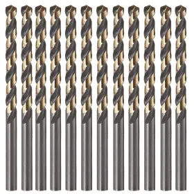 Oxtul 941586100071 12 Pcs 1/8 Inch Black And Gold Coated Twist Drill Bits Pack In Plastic Bag Small