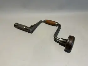 1002 P. S. & W. Co. Vintage And No. - 10 Inch Ratcheting Auger Bit Brace #2