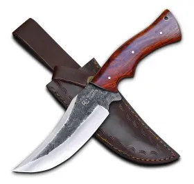 Rising Crafts Rs-sk001 Handmade High Carbon Steel - Full Tang Bushcraft Fixed Blade Survival Hunt