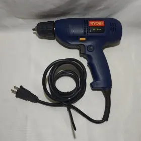 Bb054223546 Ryobi 3/8ft Vsr Drill Corded D40 Blue Color Gray Case Included Drills Usa Seller