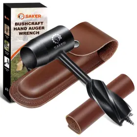 Gj22972-c001 Saker Bushcraft Hand Auger Wrench Survival Tools For Scotch Eye Woo