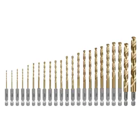 Sali O06mhtz03 Cobalt Drill Bit Set 23 Pack 1/16 Inch To 3/8 Hex Shank High Speed