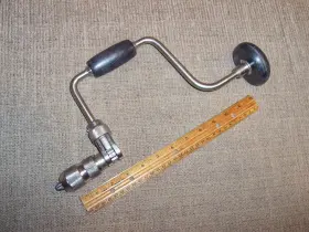 4241 Sears Vintage 10 Inch Usa Ratcheting Brace Drill Carpenters Woodworking Tool