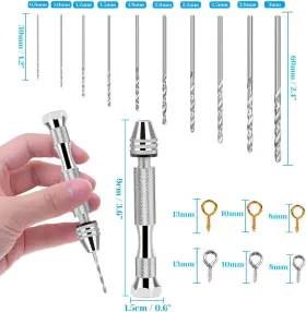 Pv-01 Shynek Pin Vise For Resin Casting Molds Hand Drill Jewelry Gold Silver #3