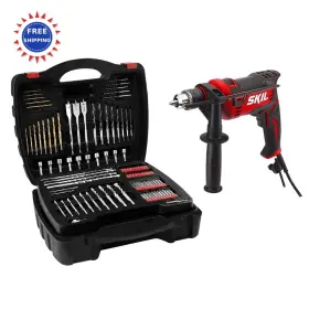 Skil Hd182002 Hammer Drill 7.5a 1 2in With 100pcs Bit Set Variable Speed 2-in