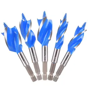 Somada 060777660352 Auger Drill Bit Set For Wood 5-piece 1/2 Inch 5/8 3/4 7/8 And 1 I