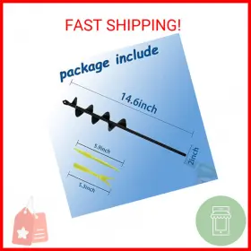 12088 Sorangeun Auger Drill Bit For Planting 1.8x14.6inch Garden Spiral Bulb Pla #2