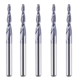 W01003 Spetool 5 Pieces 0.75mm Tip Radius 1.5mm Diameter Tapered Ball Nose Carbide Router Bit W01003 Spetool 5 Pieces 0.75mm Tip Radius 1.5mm Diameter Tapered Ball Nose Carbide Router Bit