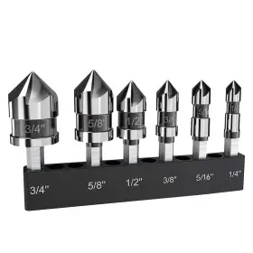 Sqlmlz 710702409666 M35 Cobalt Countersink Drill Bit Pro-grade 6pc Bits Set