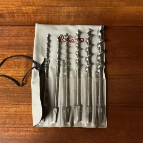 Stanley H-1306 Vintage Handyman Brace Auger Wood Drill Bits H 1306 Set Excellent