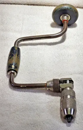 H1253 Stanley Handyman Ratcheting Hand Brace Drill Model Made In U.s.a. Vg Cond