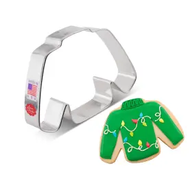 1966n Strendier Ugly Christmas Sweater Cookie Cutter 4.25 Inch Made In Usa By Ann Clark