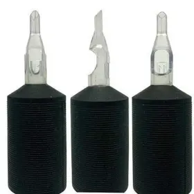 W12010-5d Tatmax International Diamond Tip 1 Inch Tattoo Disposable Clear Tube Grips 20pcs 9