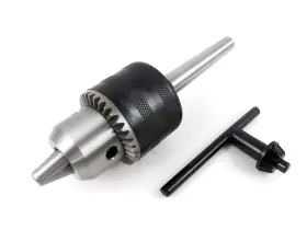 467221 Taytools 1/16-1/2 Inch 3 Jaw Drill Chuck With Mt1 Taper And Tighte