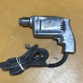 6639 Thor Vtg 1/4 Inch Heavy Duty Electric Drill With Key - #6639 Tested And Working Usa