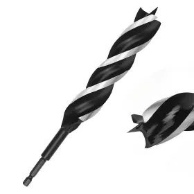 Tiboo20250050001chzj Tiboo Day 1-1/8 Inch Auger Drill Bit For Wood 9 Long Carbon Steel Quick Change Hex Sh