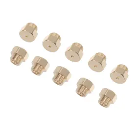 Timsec 190732002080 10packs Brass Jet Nozzles Diy Burner Parts With M5 X 0.5mm Thread And 0.68mm