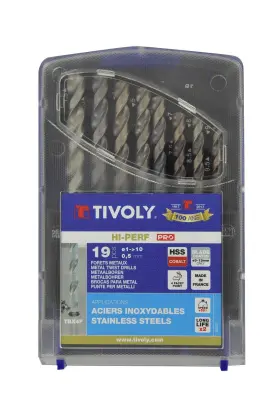 11456170015 Tivoly - 19-piece High-performance Metal Drill Bit Set Hss-cobalt 1/25 To