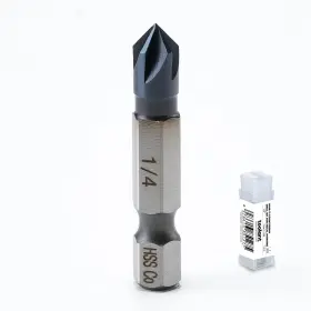 Ta01061 Toolant 1/4 Inch Noir-ti Cobalt Countersink Drill Bit Pro Titanium Aluminum Nit