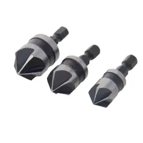 Utoolmart Ut191119y-2009 Countersink Drill Bit Set 12mm 16mm 19mm Dia 1/4 Inch Hex Shank 90 D