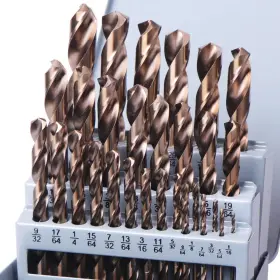 Valyriantool 941586101856 29pcs Cobalt Drill Bits Set M35 High Speed Steel Jobber Length Twist B