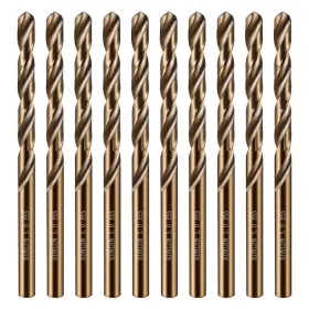 Wensilon Mhz004 1/4 Inch Cobalt Drill Bit 10pcs M35 Hss Metal Set Forwood Hard Metal