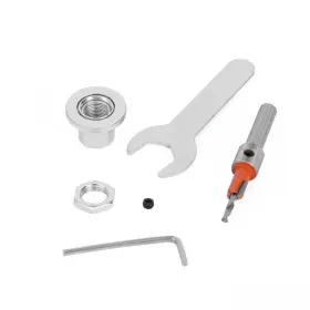Wilsnsun 88205 Counterbore Bit With Adjustable Low Friction Depth Stop Countersink Drill Bi