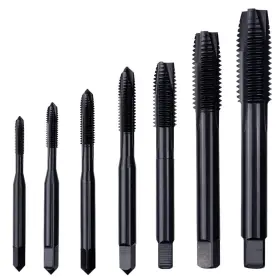 Sft-02 Wolfride 7pcs Spiral Point Tap Set Metric And Standard Drill Bit Thre