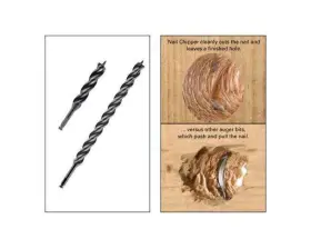 Woodowl 3710 03710 Tri-cut 13/16-inch By 7-1/2-inch Nail Chipper Auger Bit
