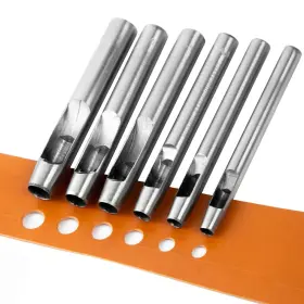 Punch-5 Wuta 6pcs Hollow Punch Leather Hole Cutter 6mm-11mm Round Tool Set Lea